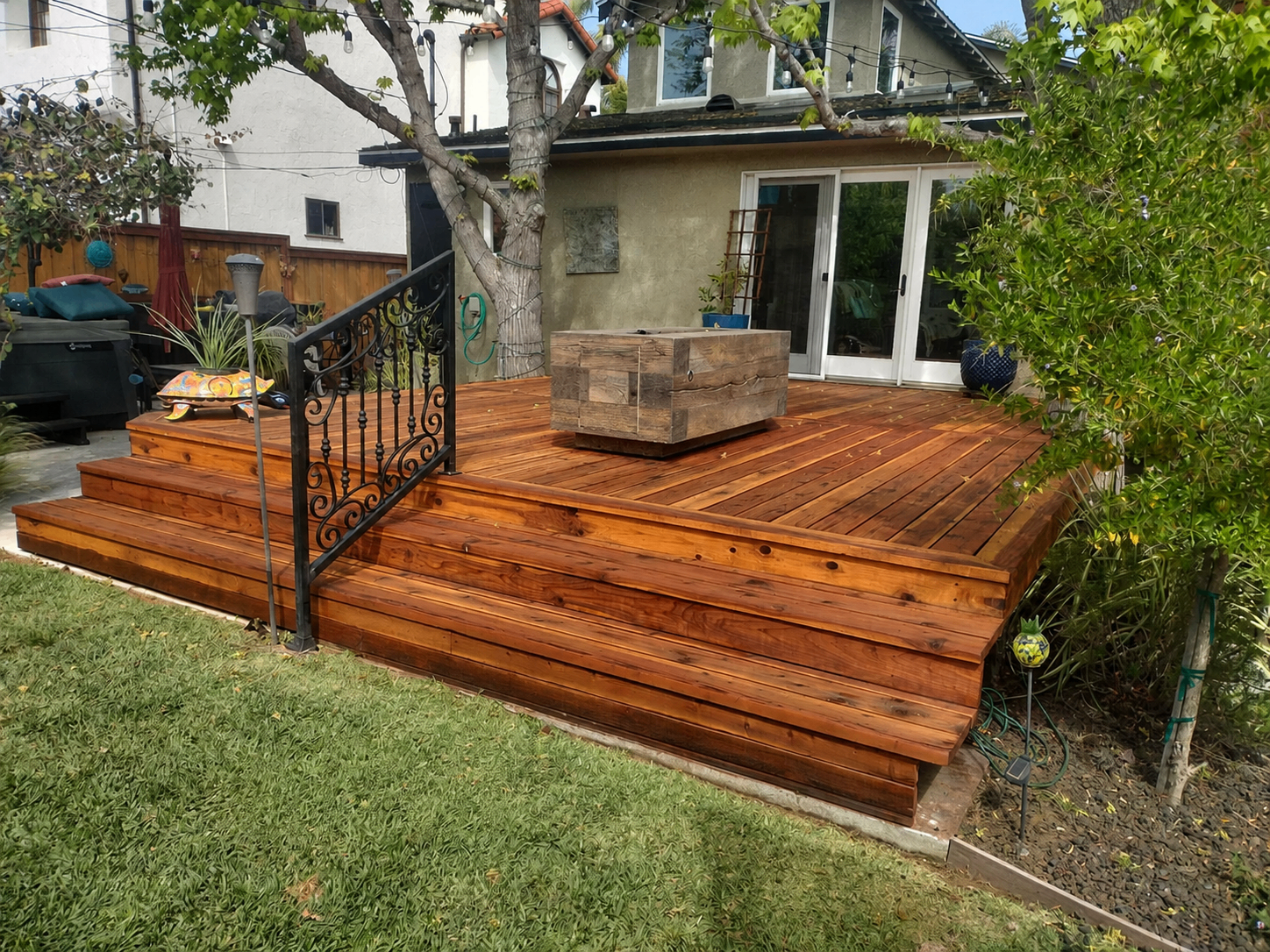IPE, Cedar & Redwood Care — wood refinishing project